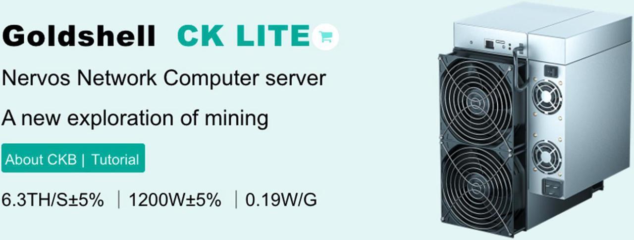 New Goldshell CK LITE Miner CKB Miner 6.3TH/s 1200W Nervous Network Miner Better than CK BOX / CK5 / CK6