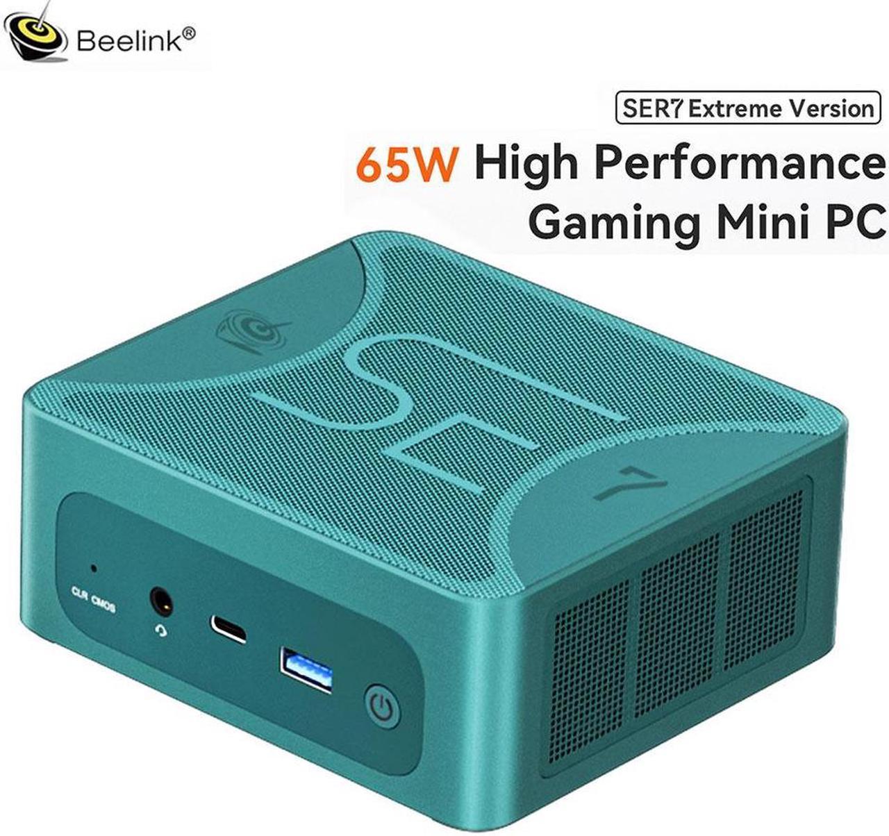 Beelink SER7 Mini Pc Gamer AMD Ryzen7 7840HS Wifi6 BT5.2 32G DDR5 1TB SSD 5.1GHZ Desktop Computer laptop minipc for office home