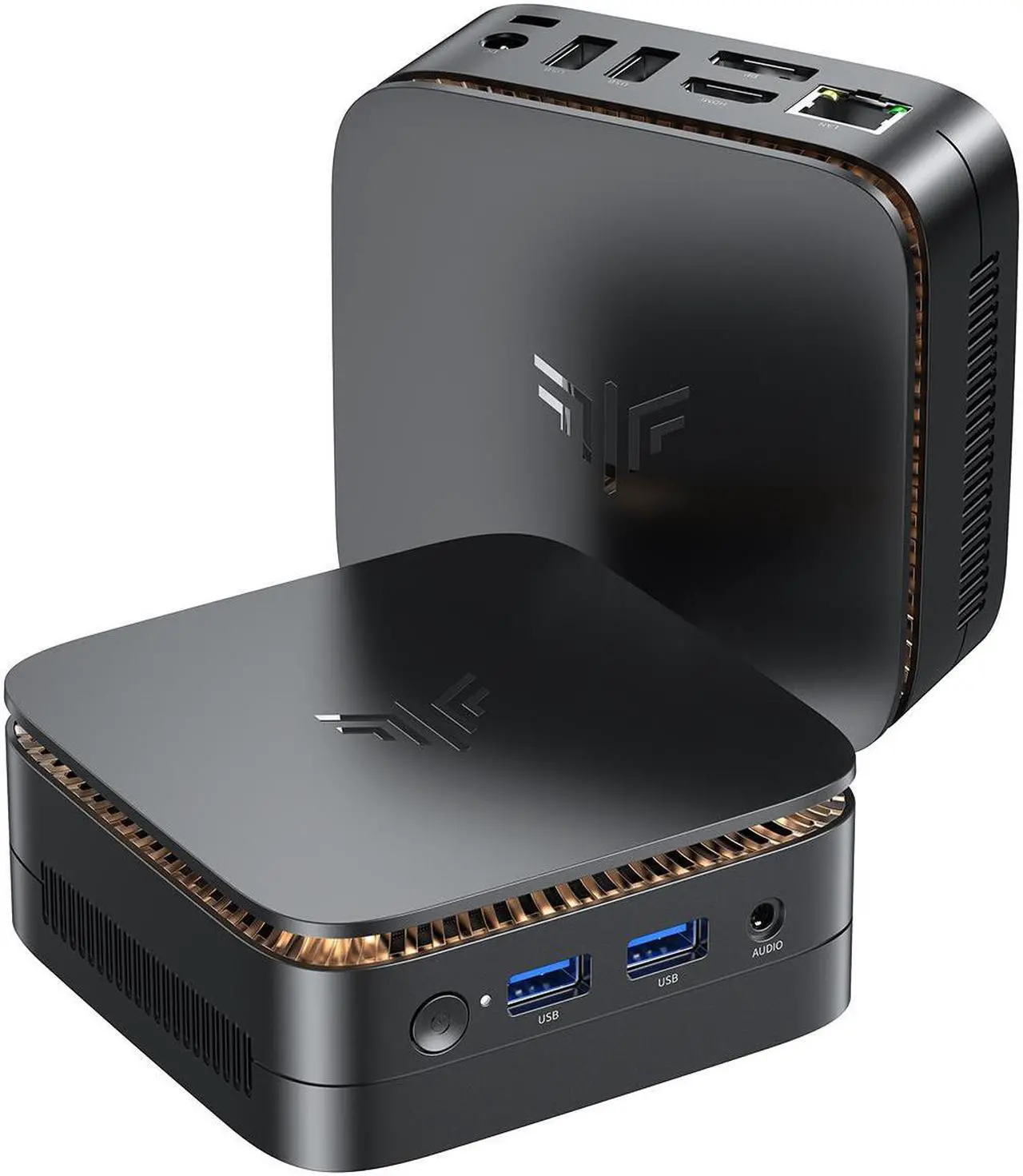 Main image of KAMRUI Mini PC E1 with 12th Alder Lake-N97 (4C/4T, Up to 3.6GHz), 16GB RAM LPDDR5 1TB PCIe M.2 SSD Mini Desktop Computer Windows 11Pro-4K Triple Display, WiFi 5, Dual LAN for Home/Office