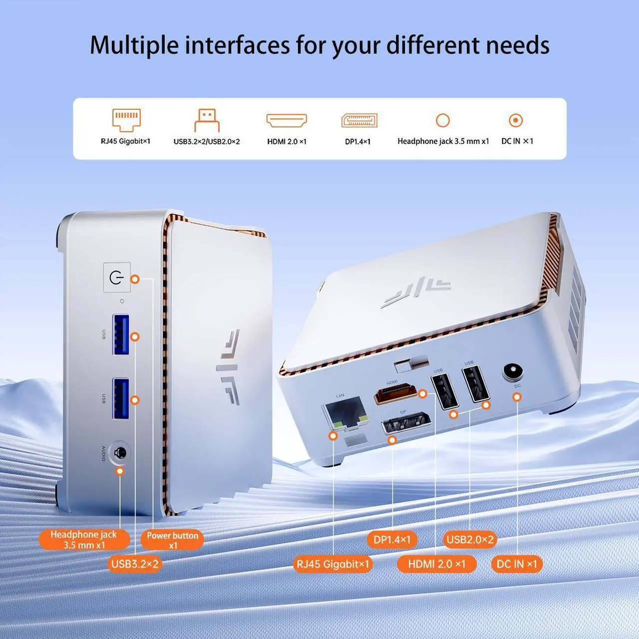 Alt view image 5 of 7 - KAMRUI Mini Computer 4K Mini PC Intel 12th Alder Lake N97 (up to 3.6GHz) Mini PC,8GB RAM 256GB M.2 SSD, Windows 11 Pro, 4K UHD, WiFi5
