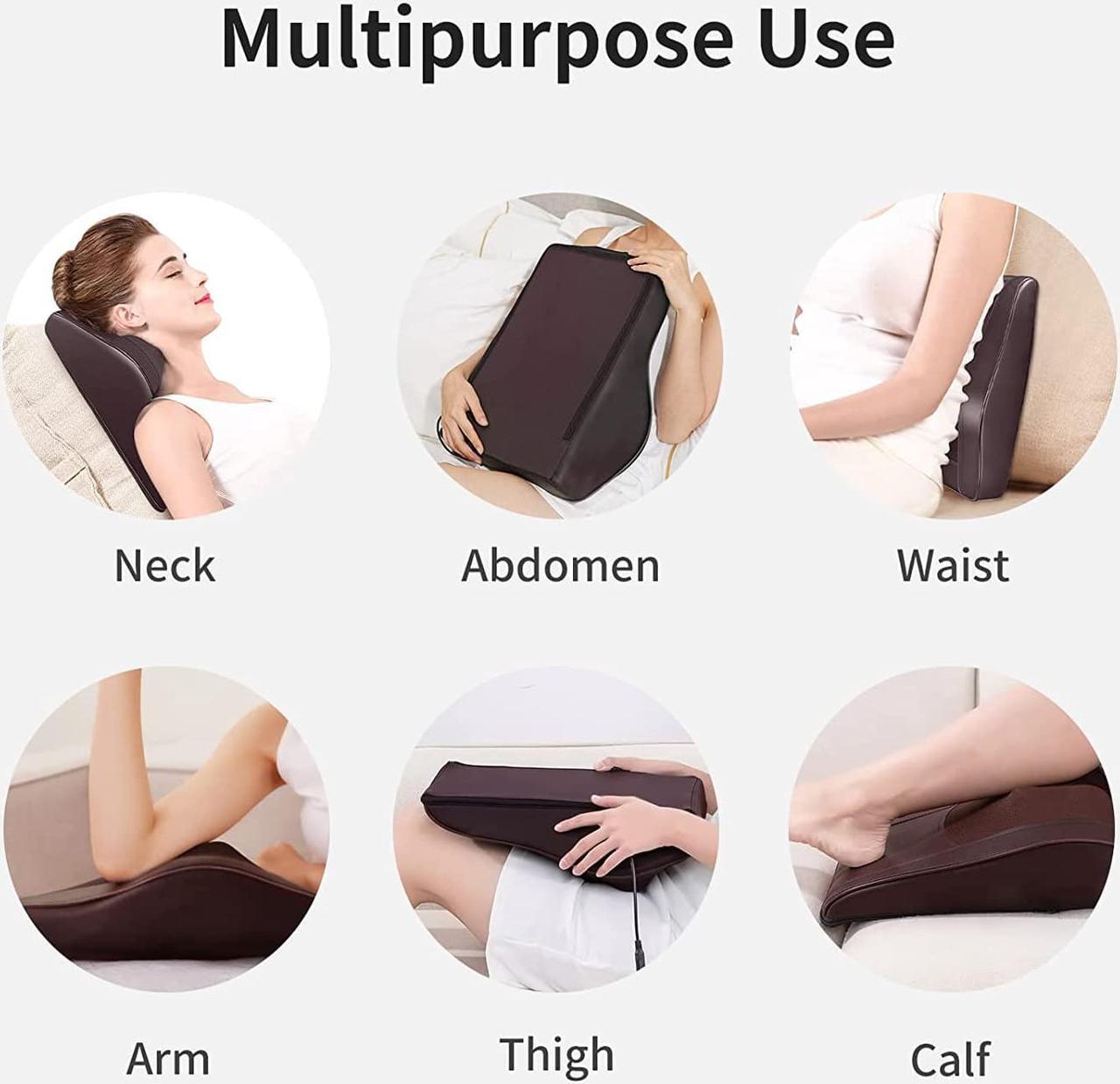 Alt view image 6 of 7 - Back Massager Neck Massager with Heat, Shiatsu Massage Pillow for Pain Relief, Massagers for Neck and Back, Shoulder, Leg, Christmas Gifts for Men Women Mom Dad, Stress Relax at Home Office and Car