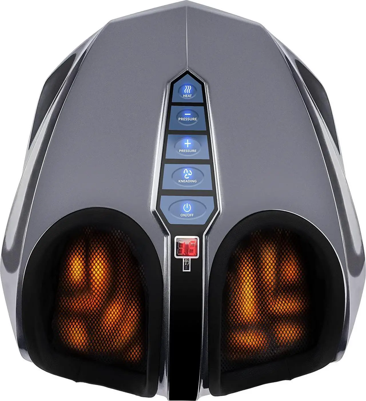 Main image of MIKO Foot Massager Machine with Deep-Kneading, Compression, Shiatsu, and Heat for Plantar Fasciitis, Neuropathy, Fits up to Men Size 13