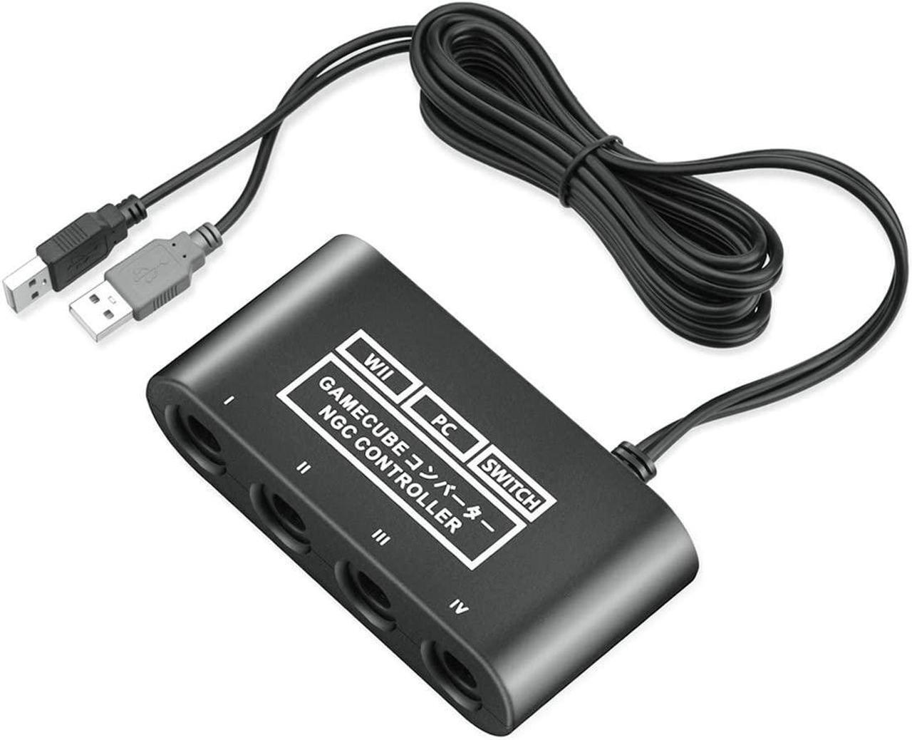 Main image of Gamecube Controller Adapter for Switch Gamecube Adapter Wii U and PC, Super Smash Bros Choice Support Four Gamecube Controller and 70IN Long Cable