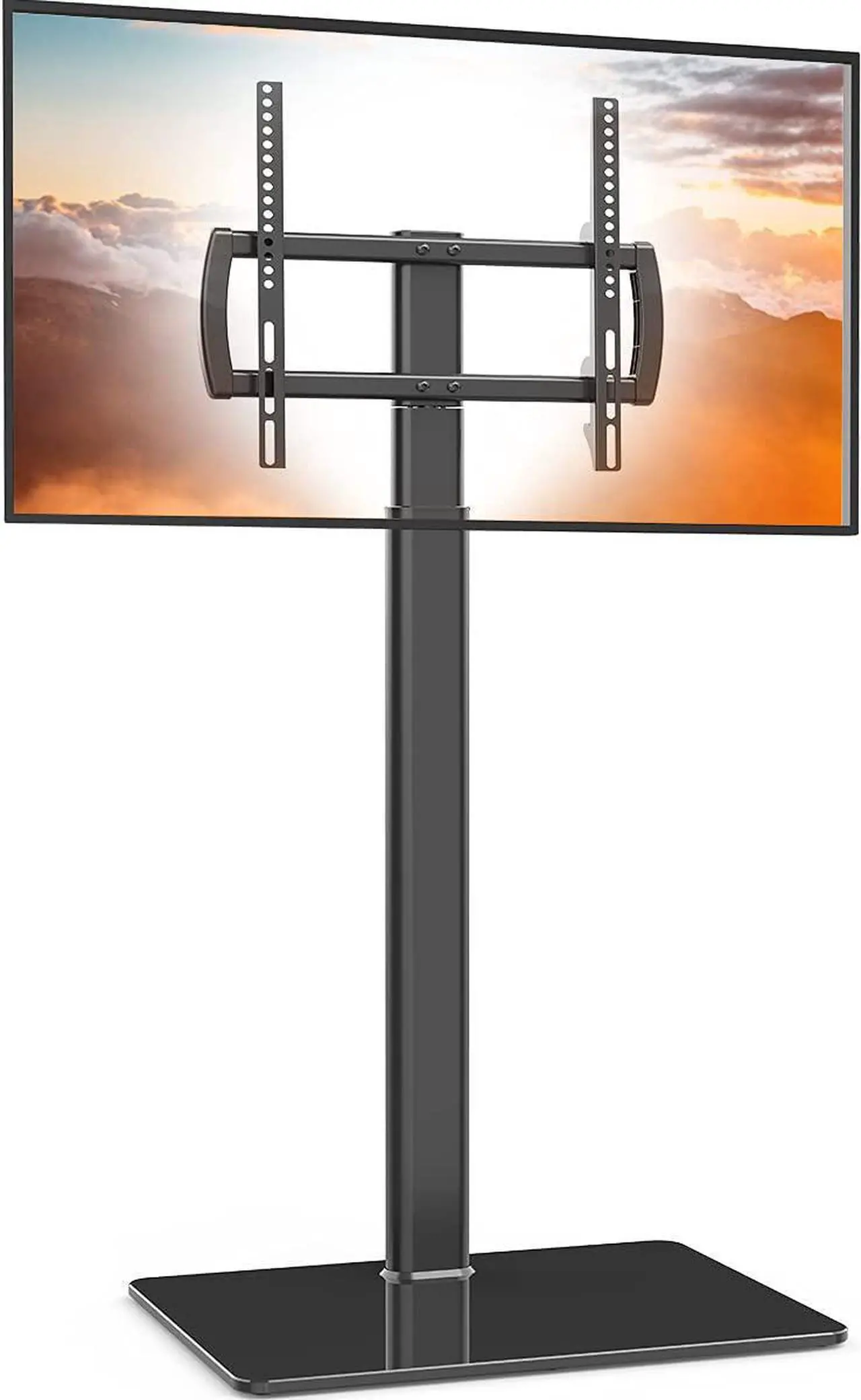 Main image of Universal Floor TV Stand with Mount 80 Degree Swivel Height Adjustable and Space Saving Design for Most 27 to 65 inch LCD, LED OLED TVs, Perfect for Corner & Bedroom HT1002B