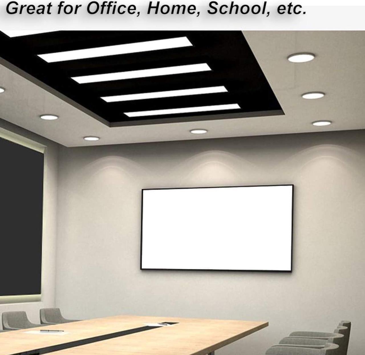 Alt view image 4 of 6 - 200-inch Large Projector Screen 16:9 Hanging Projection Screen Movie Screen Washable Fold-able Anti-Crease for Office Conference Presentation Theater Party