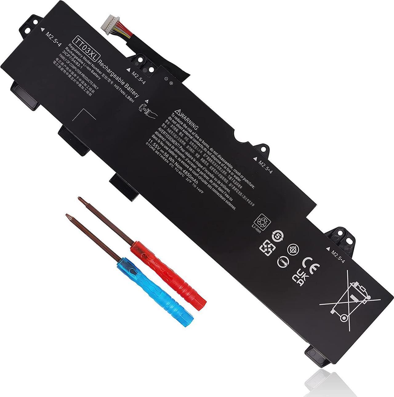 Main image of DMKAOLLK TT03XL 932824-421 Laptop Battery for HP EliteBook 850 G5,EliteBook 755 G5,EliteBook 850 G6,ZBook 15U G5 G6 Series TT03056XL 932824-1C1 932824-2C1 933322-855 HSN-113C-5 HSTNN-LB8H 11.55V 56Wh