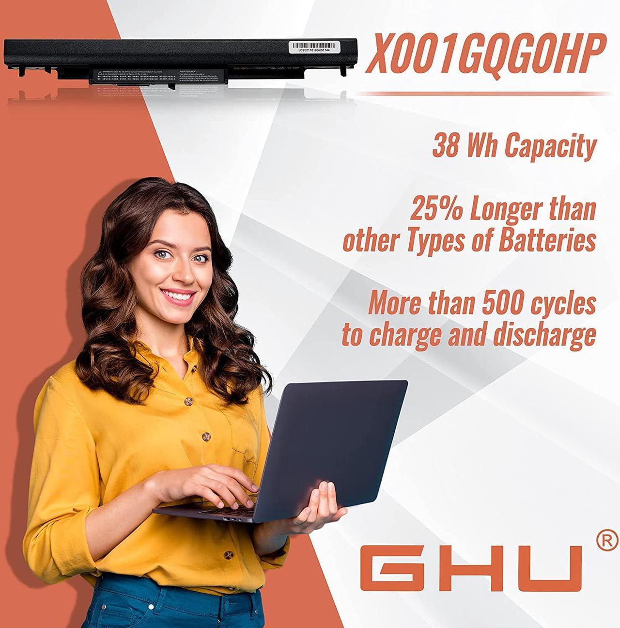 Alt view image 5 of 6 - New GHU Battery 38 Wh 2600mAh HS04 HS03 807957-001 807956-001 Compatible with HP Pavilion 240 245 246 250 255 G4 G5 Notebook 15-af13dx 15-ay039wm 15-ac121dx HSTNN-LB6U HSTNN-LB6V 807611-421 807611-131