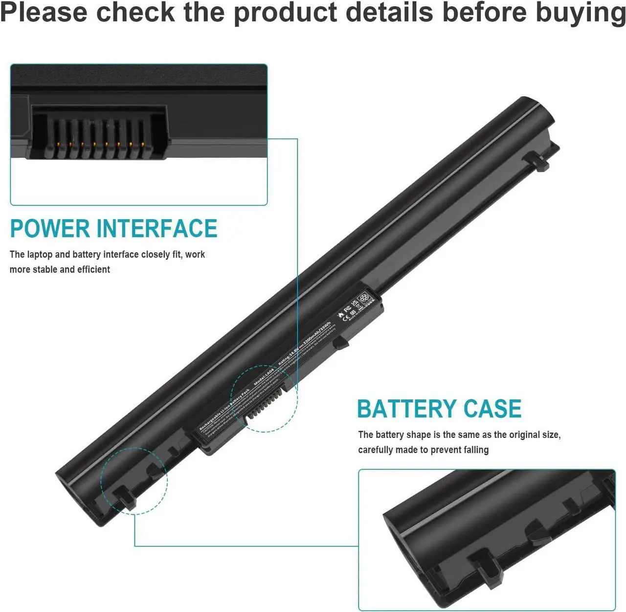 Alt view image 4 of 7 - Fancy Buying Battery for HP Spare 776622-001 15-f387WM 15-f271WM 15-f272wm 15-f233wm 15-f211wm 15-f039wm 15-f010wm 15-f009wm 15-f010dx 15-f033wm 15-f305dx 15-f111dx 15-f162dx 15-n210dx 15-f023wm