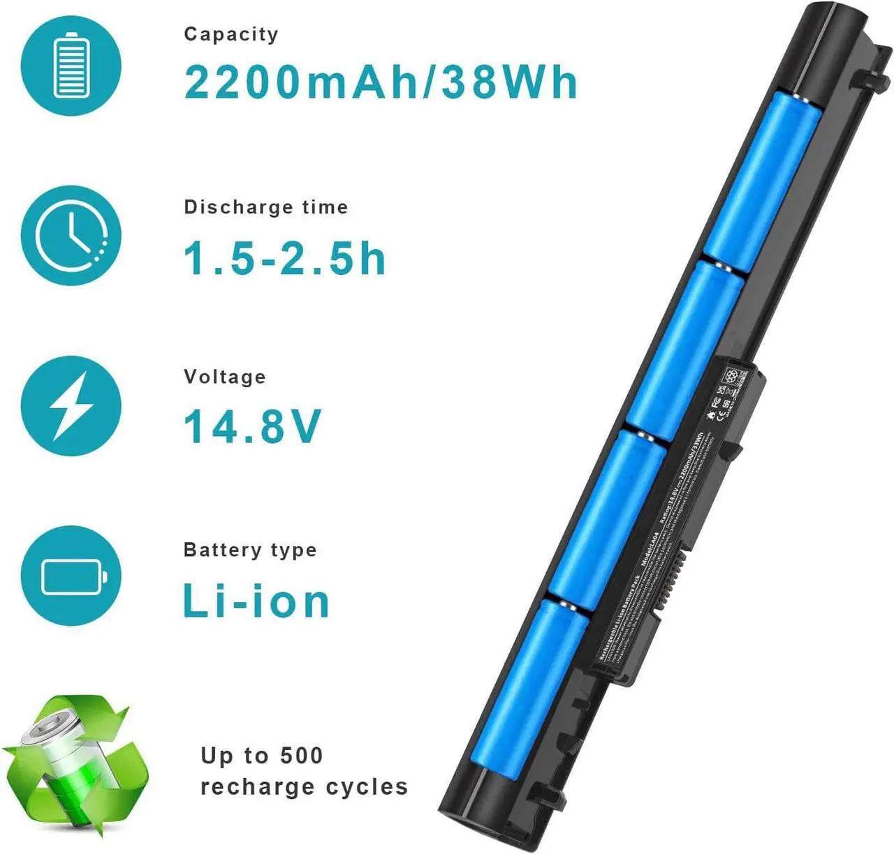 Alt view image 3 of 7 - Fancy Buying Battery for HP Spare 776622-001 15-f387WM 15-f271WM 15-f272wm 15-f233wm 15-f211wm 15-f039wm 15-f010wm 15-f009wm 15-f010dx 15-f033wm 15-f305dx 15-f111dx 15-f162dx 15-n210dx 15-f023wm