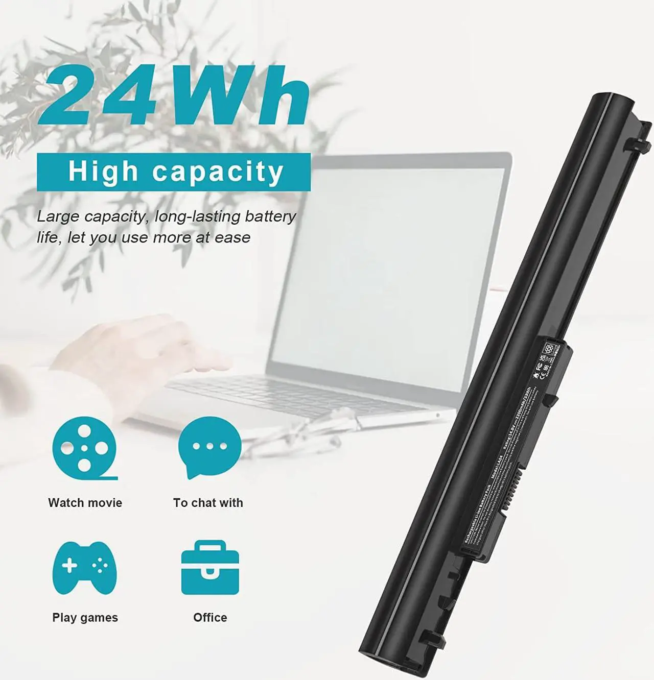 Alt view image 6 of 7 - Fancy Buying Battery for HP Spare 776622-001 15-f387WM 15-f271WM 15-f272wm 15-f233wm 15-f211wm 15-f039wm 15-f010wm 15-f009wm 15-f010dx 15-f033wm 15-f305dx 15-f111dx 15-f162dx 15-n210dx 15-f023wm