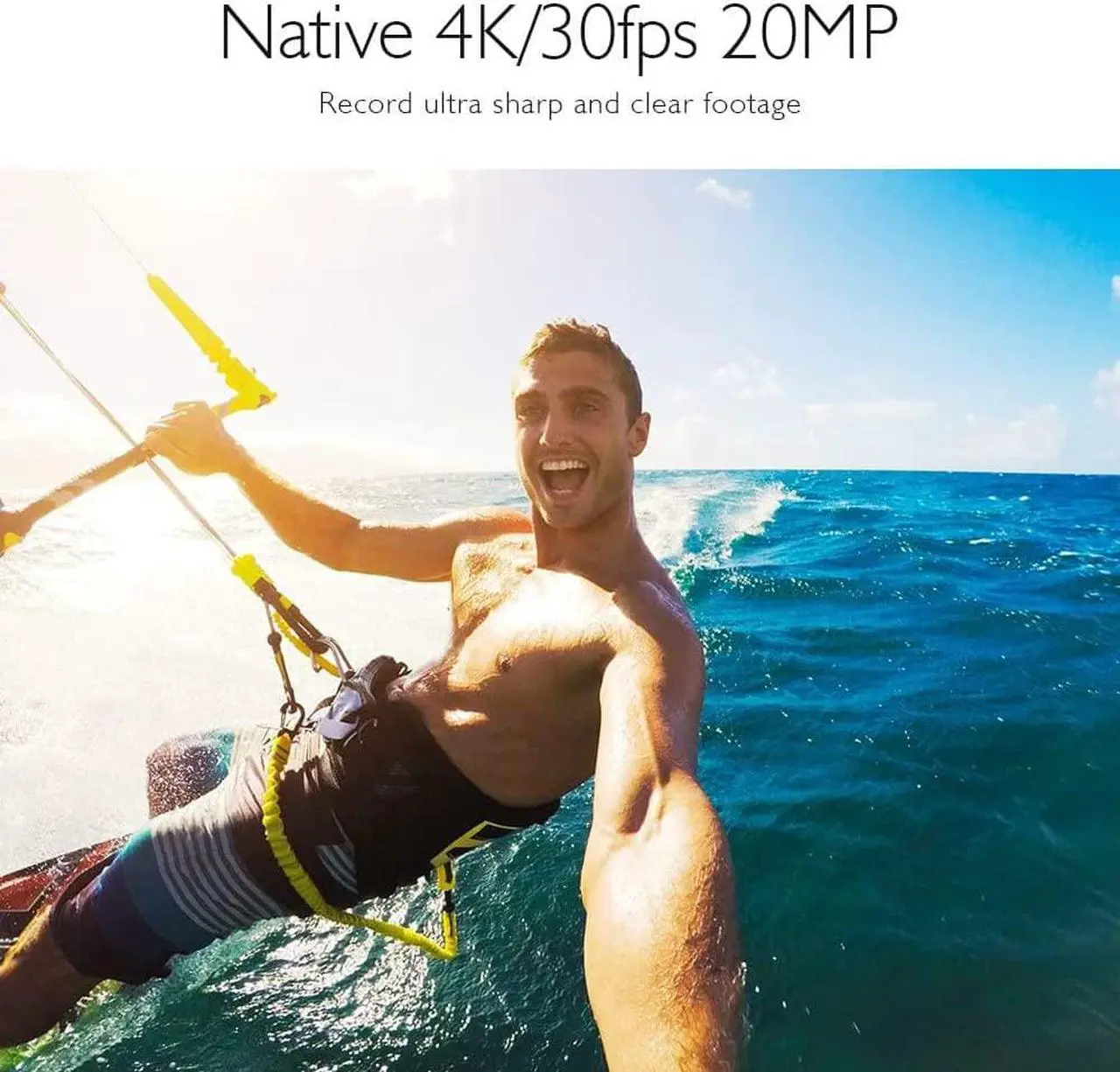 Alt view image 3 of 7 - AKASO V50 Pro Native 4K30fps 20MP WiFi Action Camera with EIS Touch Screen 100 feet Waterproof Camera Web Camera Support External Mic Remote Control Sports Camera with Helmet Accessories Kit
