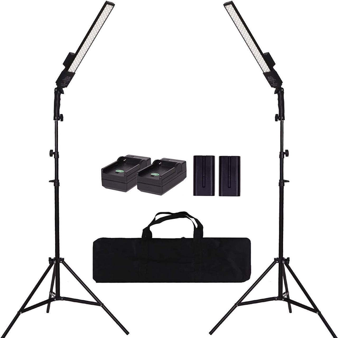 Main image of LED Video Light Battery Powered Photography Light Portable Handheld Wand,Dimmable 2800-5500K Photo Studio Light Kit with NP-970 Li-ion Battery and Stand for Portrait, YouTube,Outdoor Video