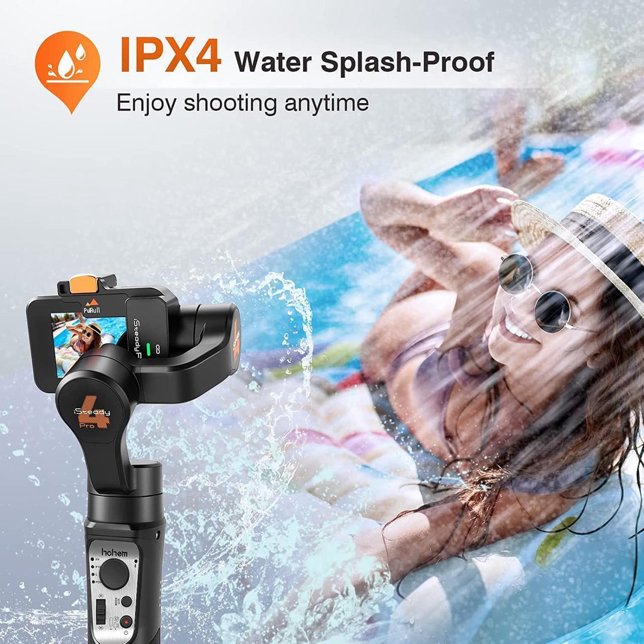 Alt view image 6 of 7 - 3 Axis Gimbal Stabilizer for Gopro Hero 11/10/9, Handheld Stabilizer for Gopro for Video Recording,IPX4 Waterproof, Bluetooth Control, Compatible with Osmo Camera, YI Cam, Insta360, hohem iSteady Pro4