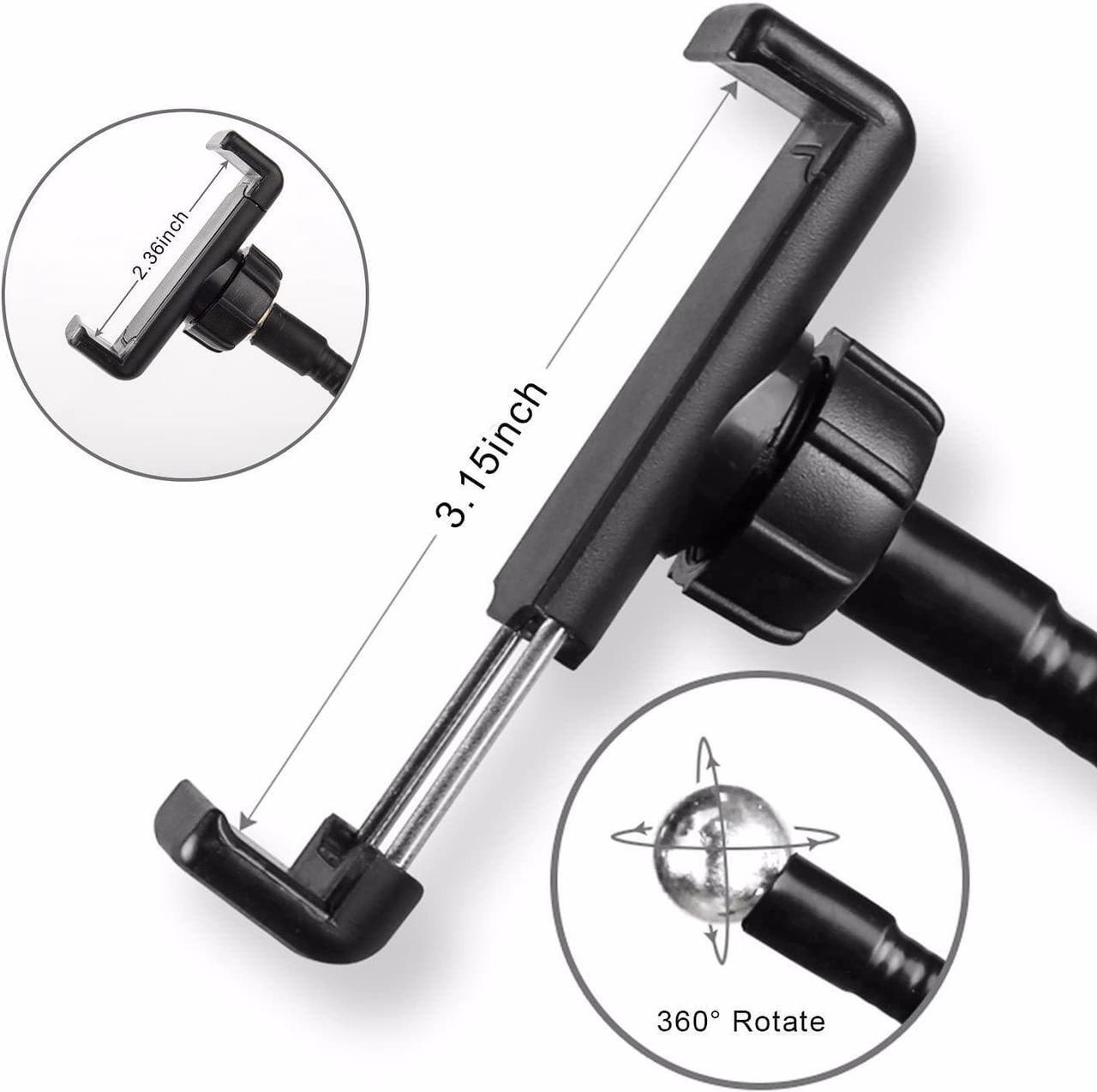 Alt view image 3 of 7 - Selfie Stick with Tripod Stand and Remote - 42" Extendable Selfie Stick for iPhone 15 14 13 12 Pro Max Android Galaxy S23 S22 Portable Selfie Phone Holder iPhone Stick for Video Recording