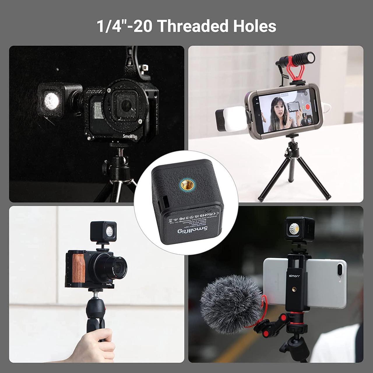 Alt view image 5 of 7 - RM01 Mini LED Video Light Waterproof Portable Lighting Kit with 8 Color Filters, Dimmable Fill Photography Light 5600K CRI95 for Gopro for DJI Action Cameras, for Pocket 3, Cameras