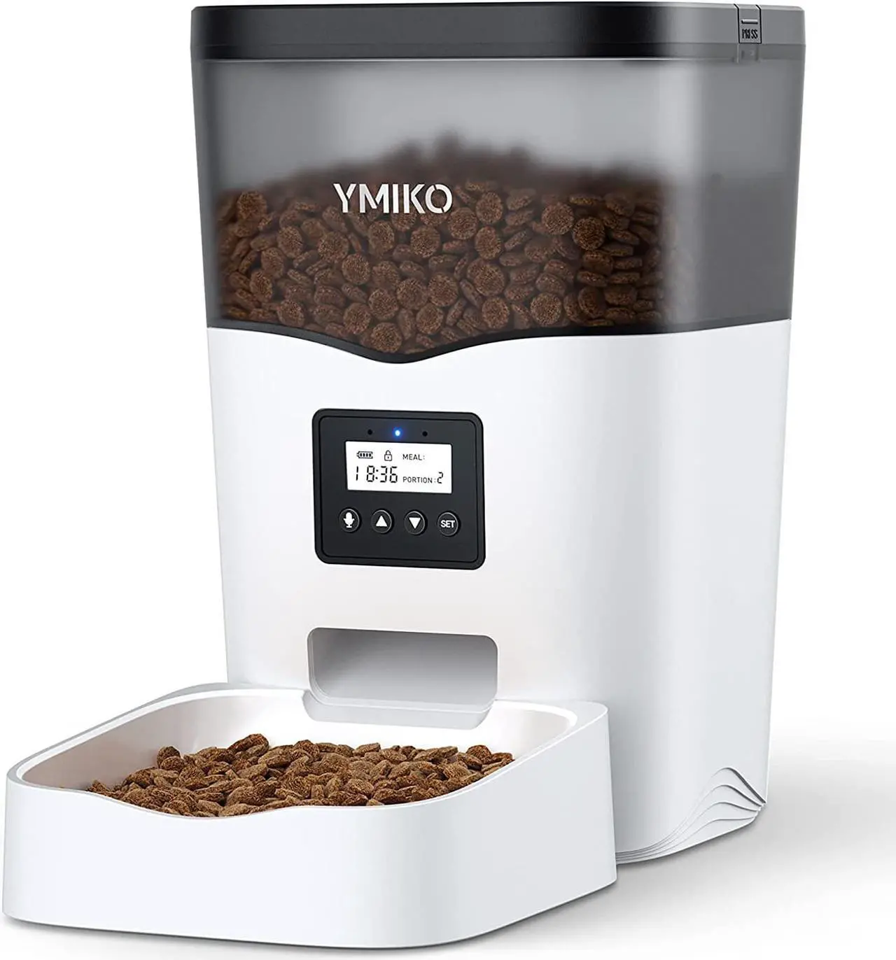Main image of Automatic Cat Feeder, Cat Food Dispenser with Voice Recorder, Timed Small Pet Feeder with Programmable Timer, 1-4 Meals Per Day, 3L/12.7 Cups Capacity