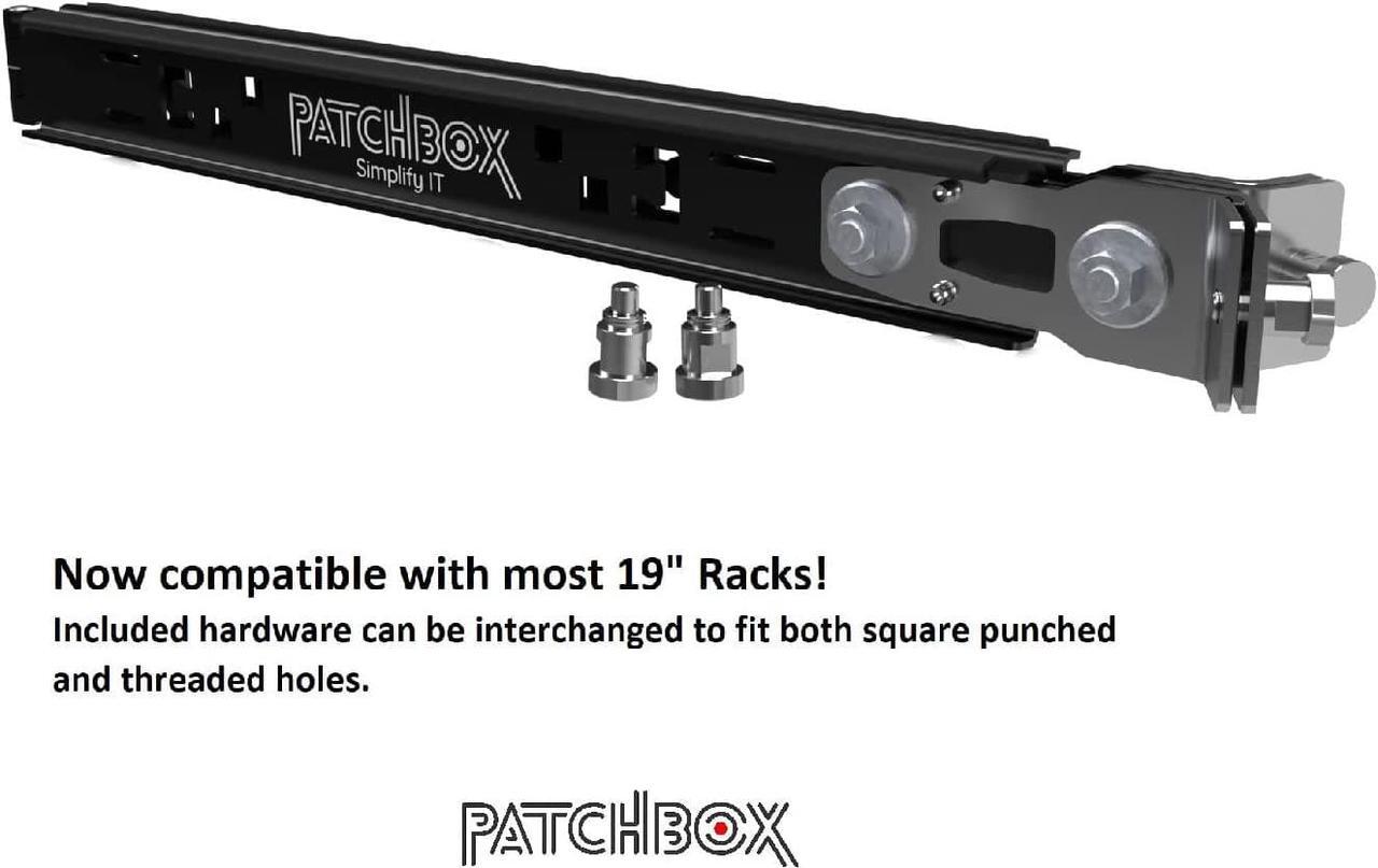 Alt view image 2 of 7 - PATCHBOX Setup.exe 2 Installation Tool - Quick Mount for Patch Panel, Computer Cabinet, Server, Network Racks and Laptops - Compatible with 19 Rails, Square and Threaded Holes - Supports 50kg/100lb