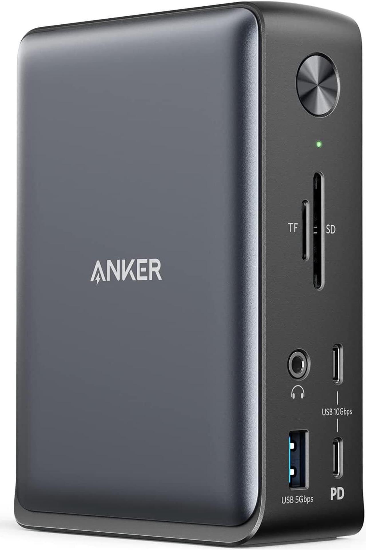 Anker Docking Station, PowerExpand 13-in-1 USB-C Dock, 85W Charging for Laptop, 18W Charging for Phone, 4K HDMI, 1Gbps Ethernet, Audio, USB-A Gen 1, USB-C Gen 2, SD 3.0 (Doesnt Support MST for macOS)