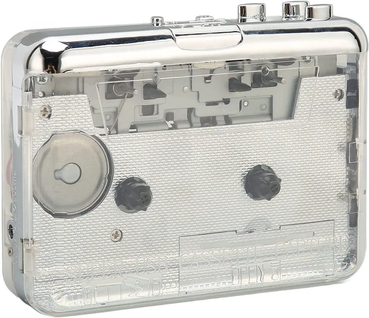 Main image of ASHATA Portable Cassette Player, USB Cassette Tape to MP3 Converter, Audio Walkman Cassette Tape to Digital Converter Player, FM Radio Cassette Player with 3.5mm Headphone Jack