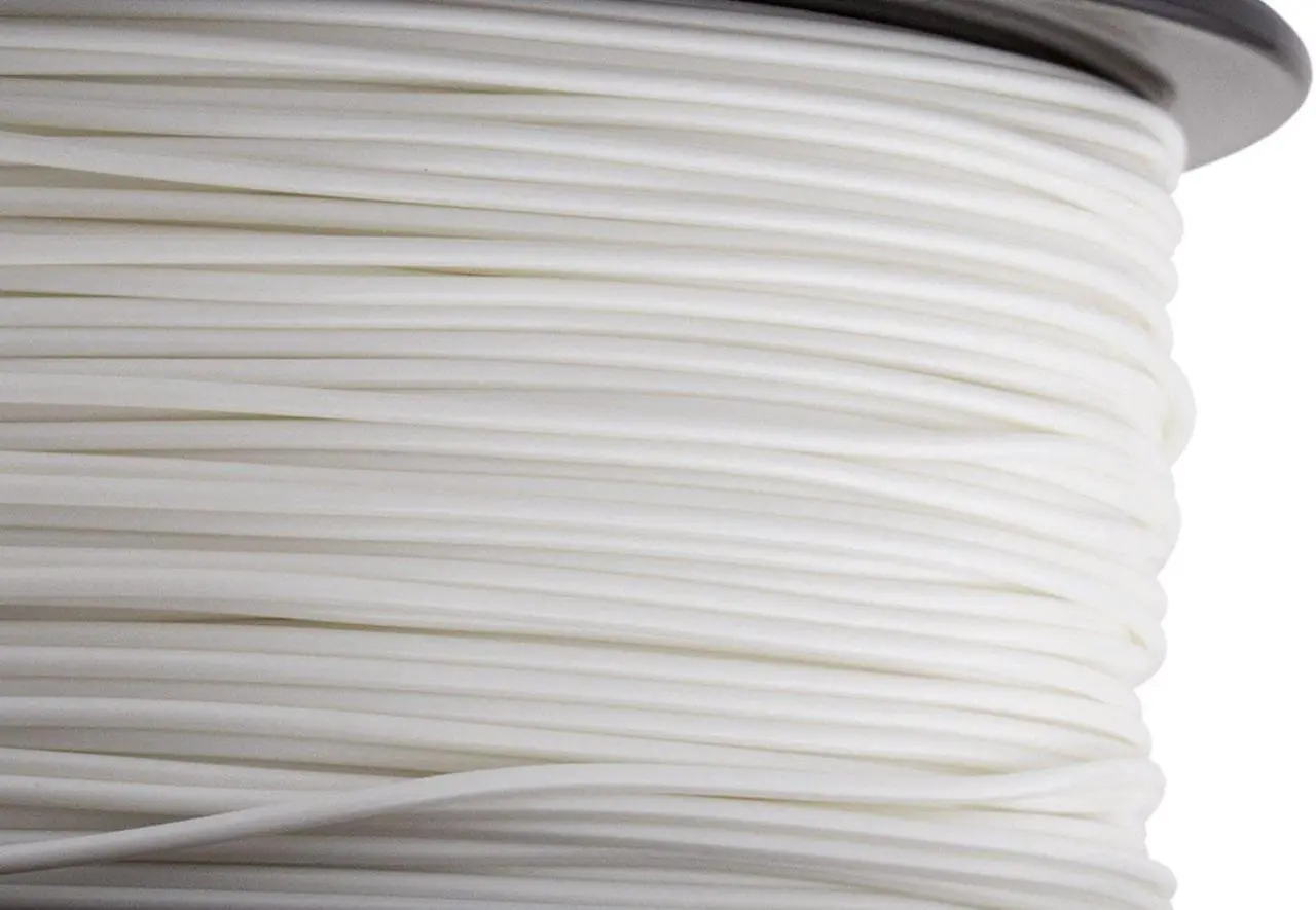 Alt view image 2 of 7 - HATCHBOX 1.75mm White PLA 3D Printer Filament, 1 KG Spool, Dimensional Accuracy +/- 0.03 mm, 3D Printing Filament