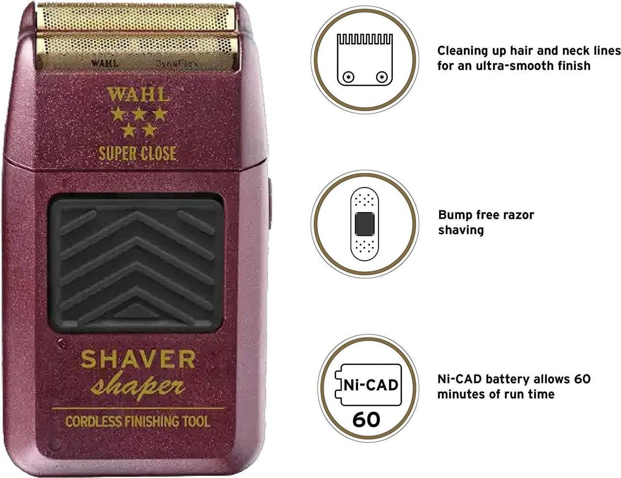 Main image of Wahl Professional 5-Star Series Rechargeable Shaver/Shaper #8061-100 - Up to 60 Minutes of Run Time - Bump-Free, Ultra-Close Shave