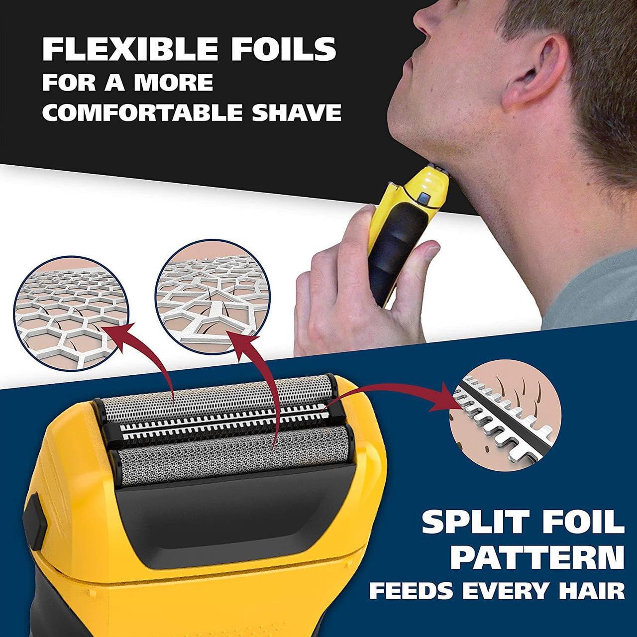 Alt view image 7 of 7 - Wahl Waterproof Rechargeable Electric Shaver with Precision Trimmer for Men's Beard Shaving and Grooming, Long Run Time and Quick Charge - Model 7061-100