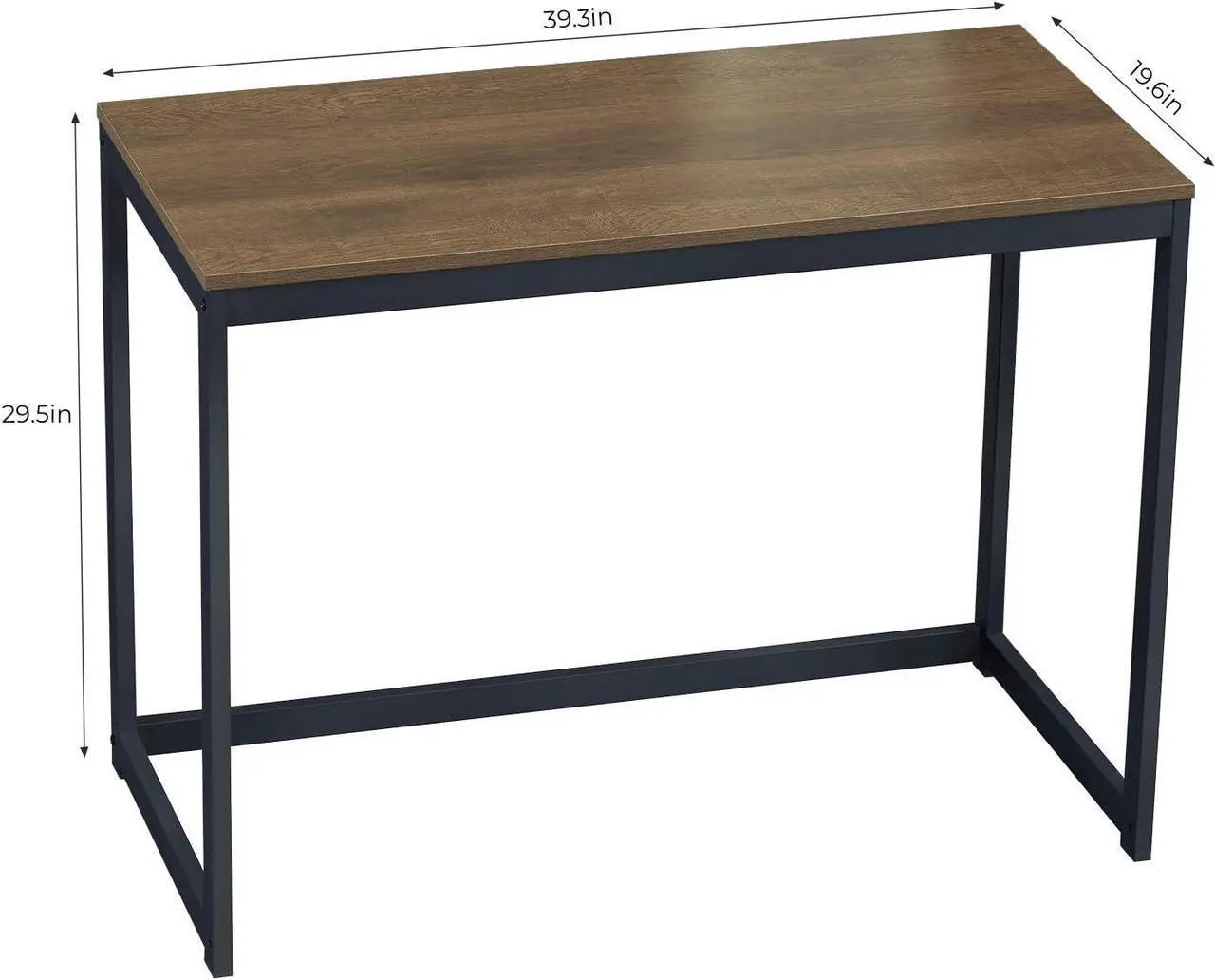Alt view image 5 of 7 - GreenForest Computer Desk for Small Space Modern Home Office Computer Desk 40 Inch Simple PC Laptop Study Table Workstation, Brown