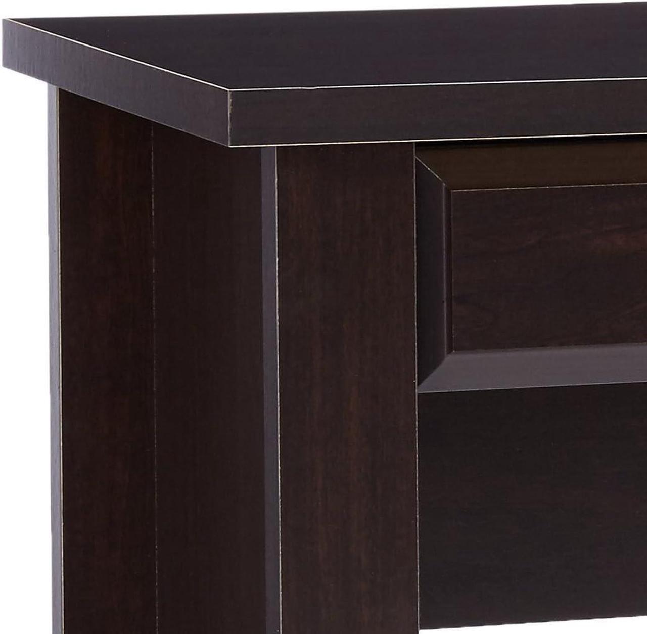 Alt view image 6 of 6 - Sauder Shoal Creek Computer Desk, Jamocha Wood finish
