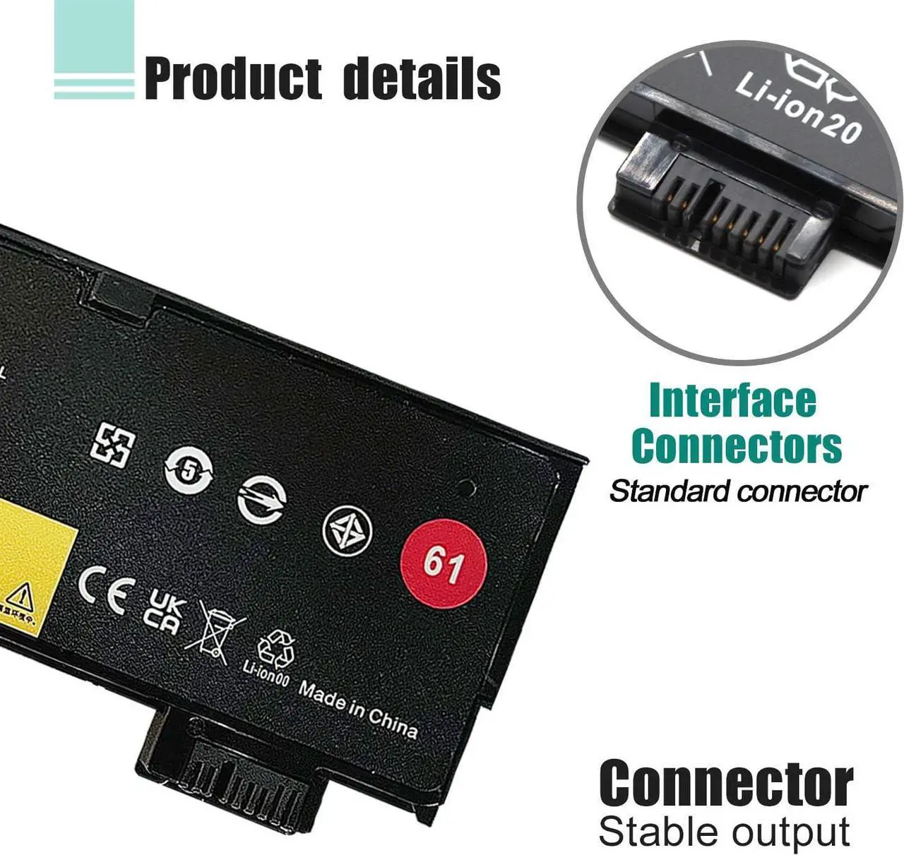 Alt view image 3 of 7 - BOWEIRUI 01AV490 Laptop Battery Replacement for Lenovo ThinkPad T470 T570 T480 T580 A485 A475 P51S P52S TP25 Series SB10K97580 01AV452 SB10K97597 01AV423 01AV422 SB10K97579 01AV424 SB10K97581 24Wh