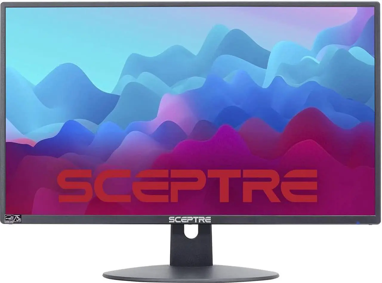Main image of Sceptre 20" 1600x900 75Hz Ultra Thin LED Monitor 2x HDMI VGA Built-in Speakers, Machine Black Wide Viewing Angle 170° (Horizontal) / 160° (Vertical)