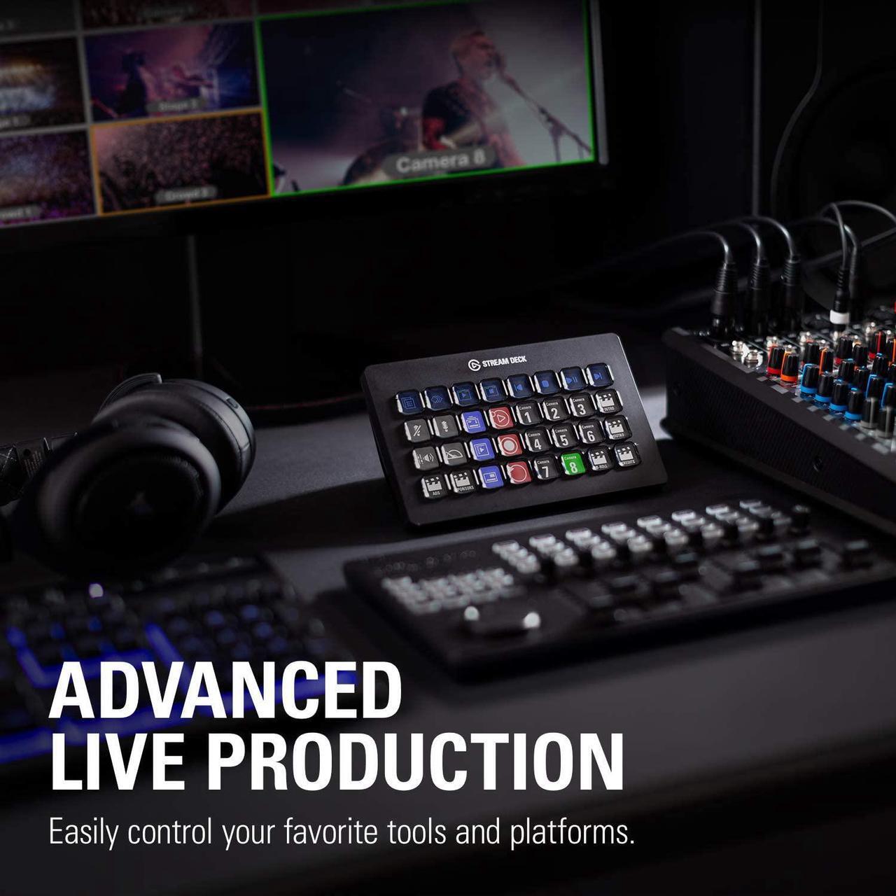 Alt view image 6 of 7 - Elgato Stream Deck XL - Advanced Stream Control with 32 Customizable LCD Keys, for Windows 10 and macOS 10.13 or Later (10GAT9901)