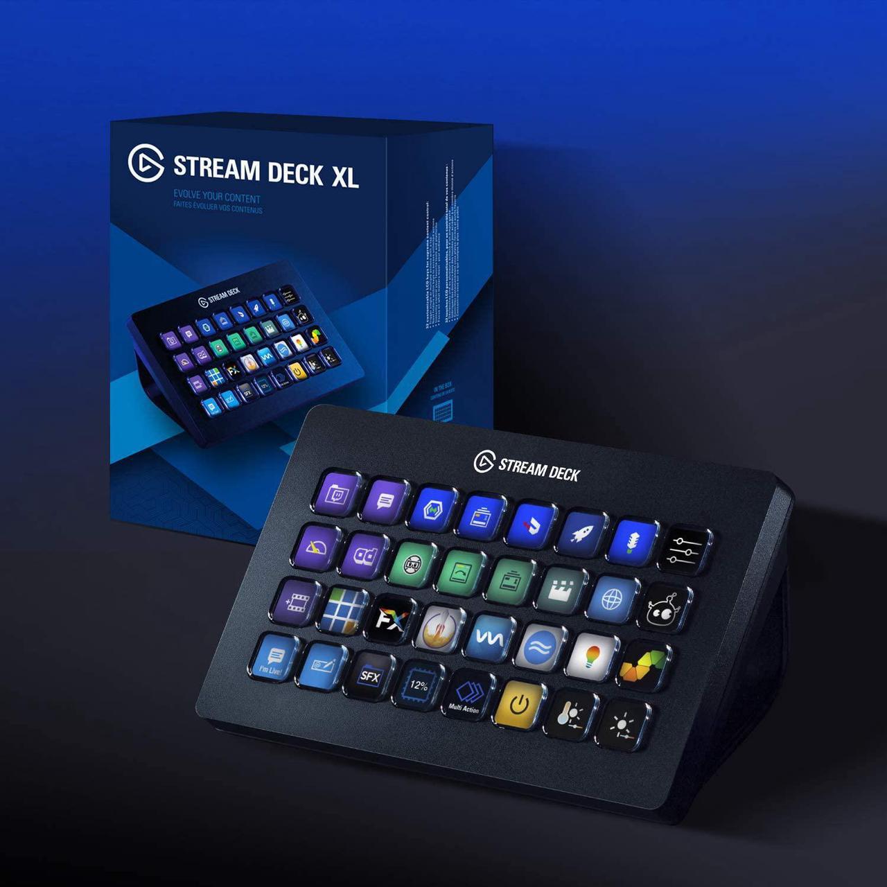 Alt view image 2 of 7 - Elgato Stream Deck XL - Advanced Stream Control with 32 Customizable LCD Keys, for Windows 10 and macOS 10.13 or Later (10GAT9901)