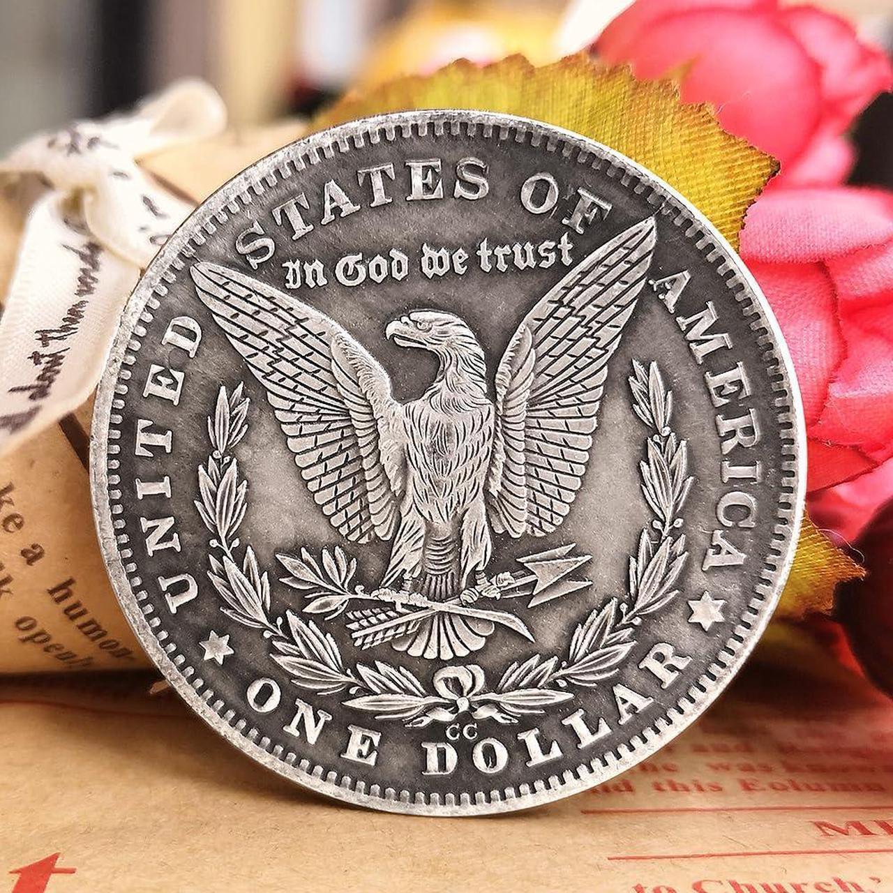 Alt view image 2 of 6 - Beauty Girl Collection Coin US Replica Antique Morgan Hobo Coin Lucky Baby Commemorative Badge
