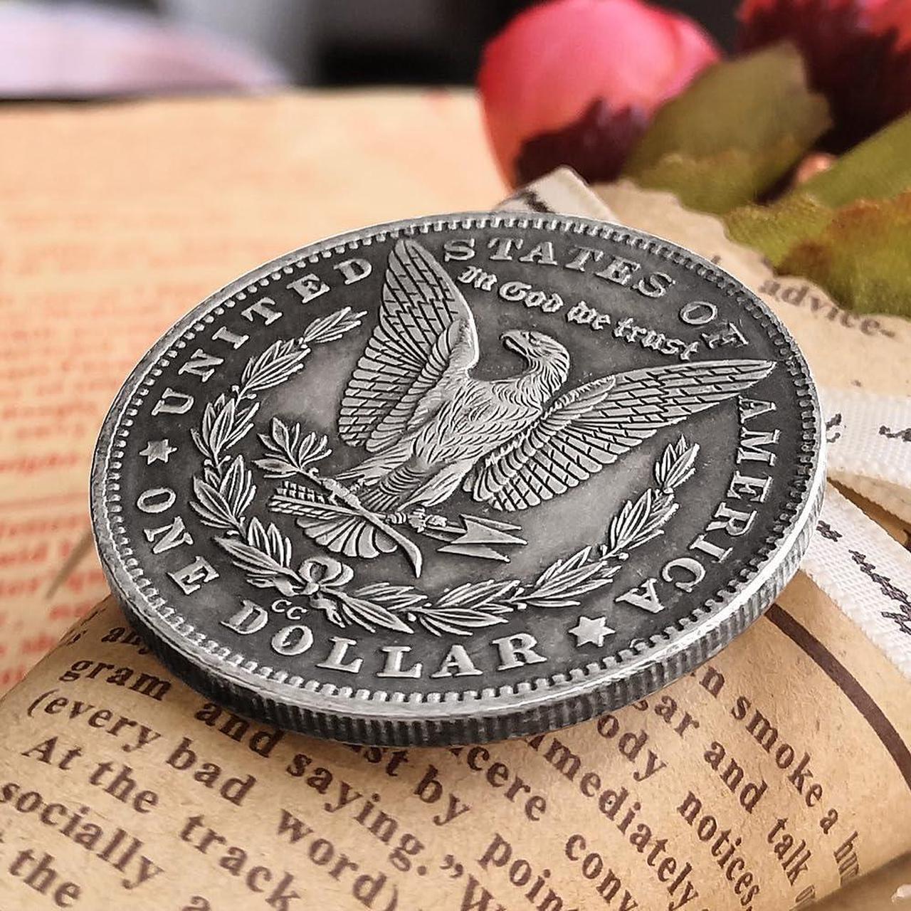 Alt view image 4 of 6 - Beauty Girl Collection Coin US Replica Antique Morgan Hobo Coin Lucky Baby Commemorative Badge