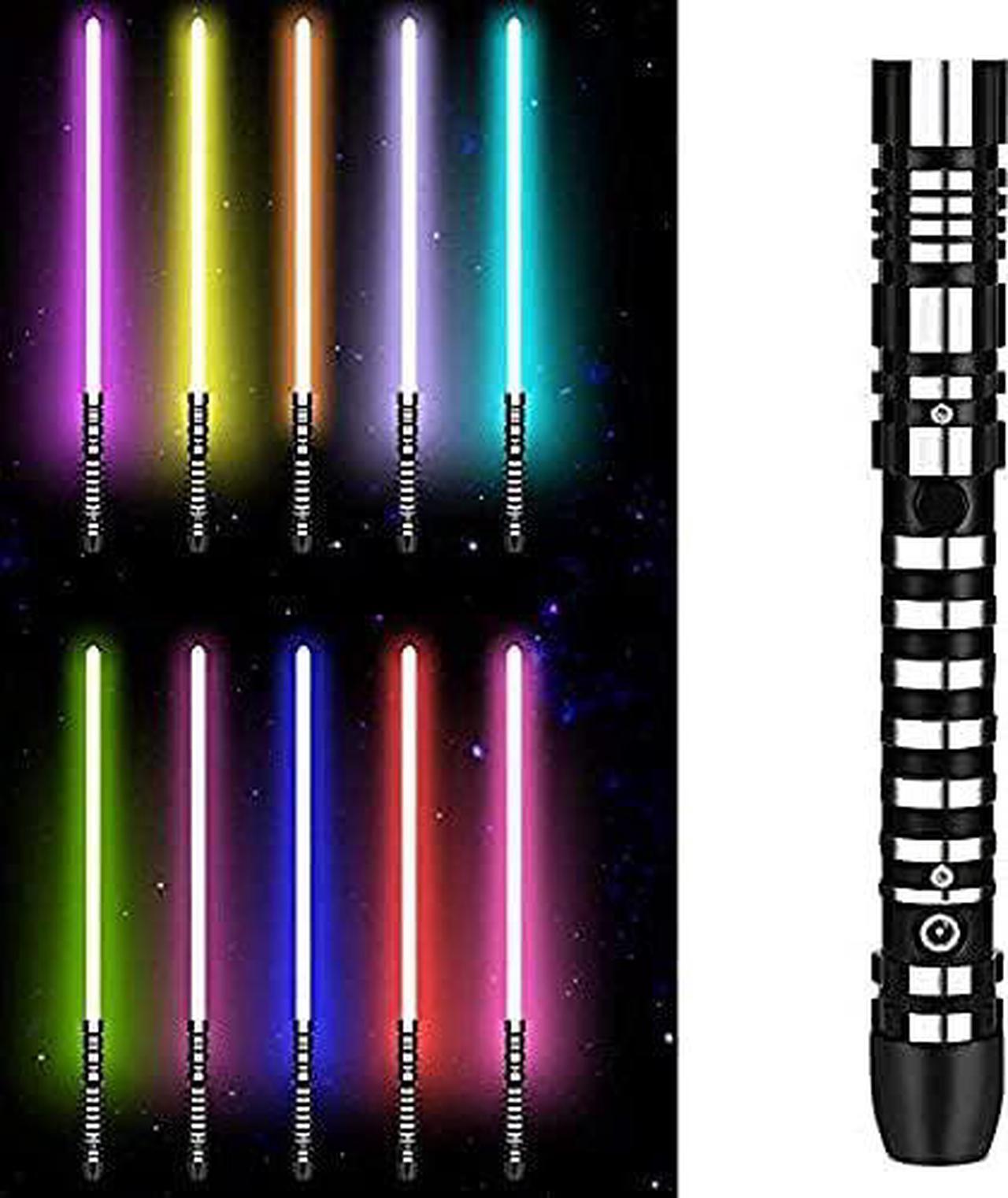 Alt view image 2 of 2 - Metal Lightsaber Combat Grade Light Saber Lightsaber Glowing Sword Metal Handle 11 Color changing lighting, Children Adult Toy Gift Props, Sound Vibration Effects Light Saber