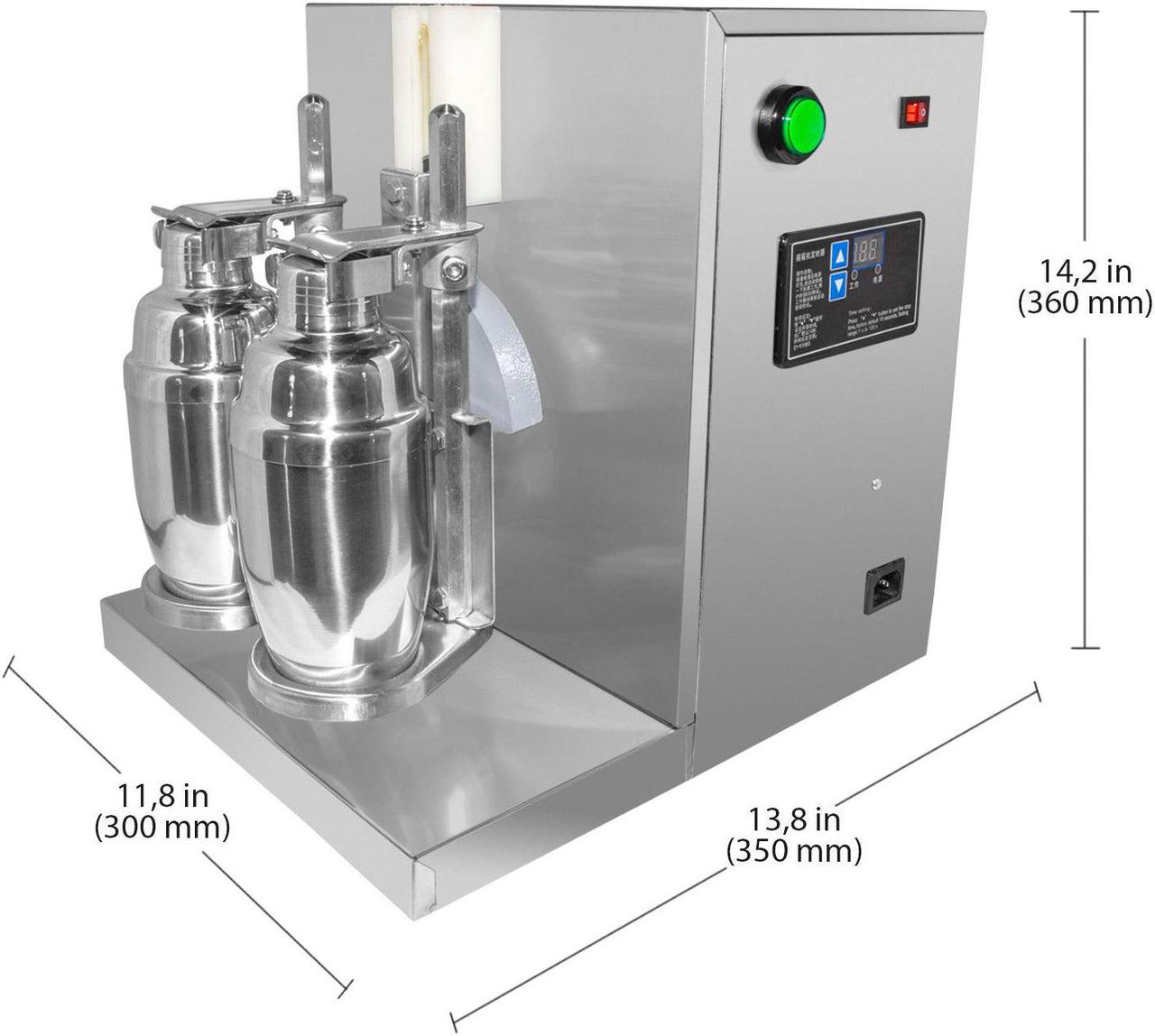 Alt view image 2 of 7 - A-MTS2 Electric Milkshaker | Double Cup Milk Tea Shaker | Stainless Steel