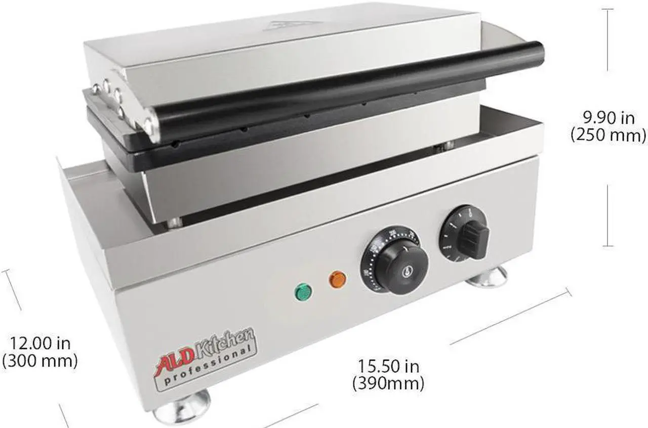 Alt view image 2 of 7 - AP-503 Stick Waffle Maker | Professional Stainless Steel Waffle Iron | 6 Small Stick Waffles