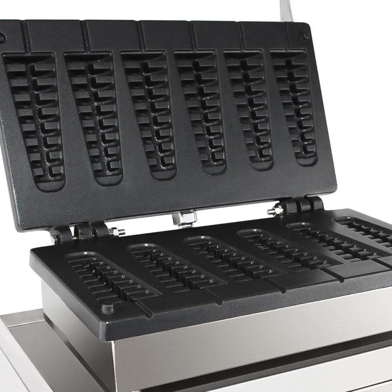 Alt view image 5 of 7 - AP-503 Stick Waffle Maker | Professional Stainless Steel Waffle Iron | 6 Small Stick Waffles