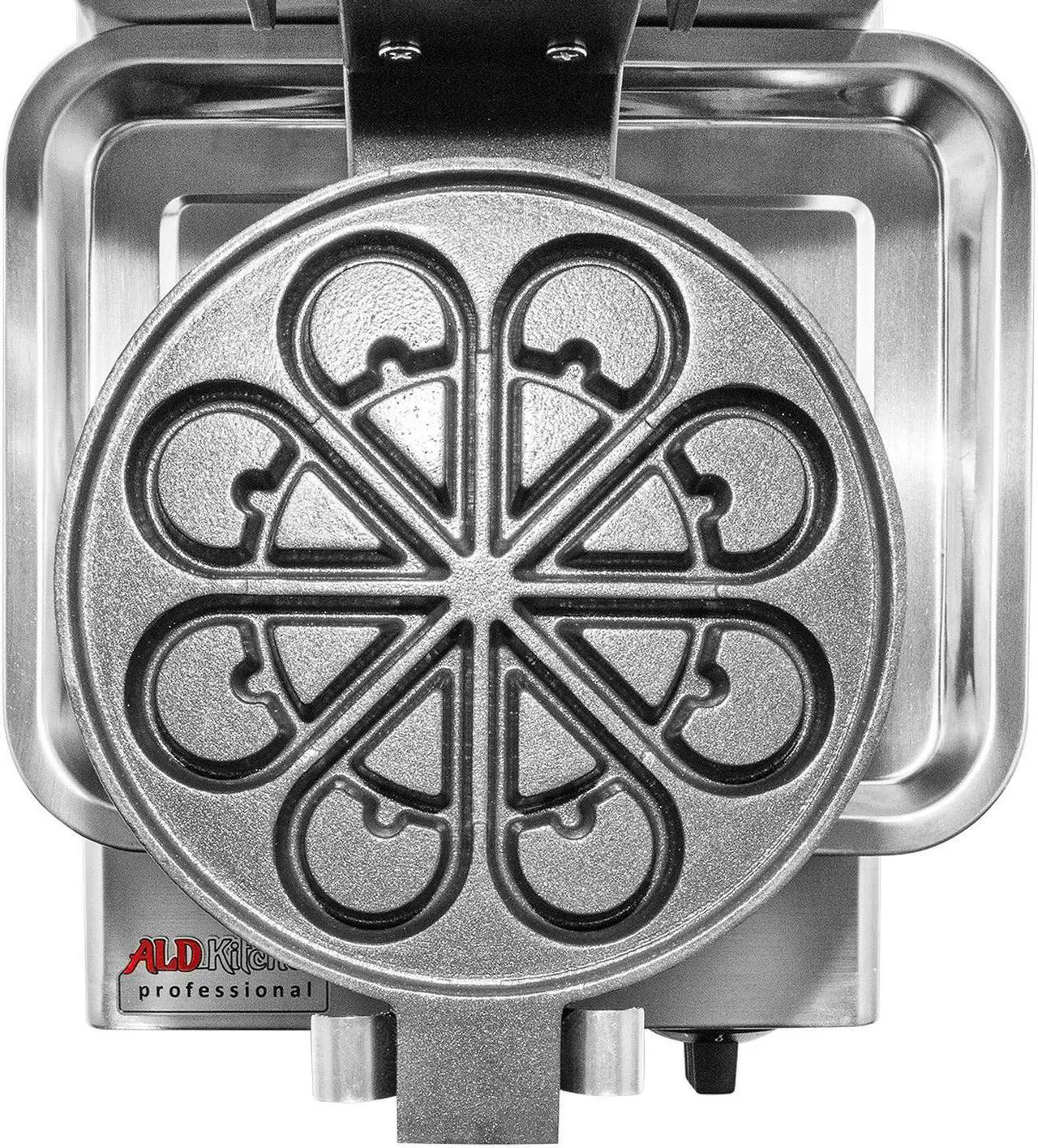 Alt view image 6 of 7 - AP-593 Rotating Waffle Maker | Flower Petals Shape Waffles | Electric Belgian Waffle Iron | Stainless Steel