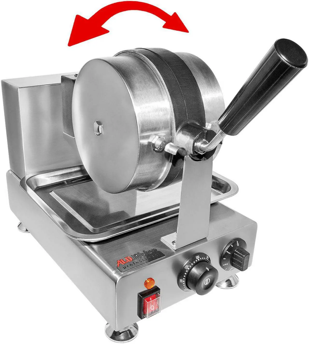 Alt view image 7 of 7 - AP-593 Rotating Waffle Maker | Flower Petals Shape Waffles | Electric Belgian Waffle Iron | Stainless Steel