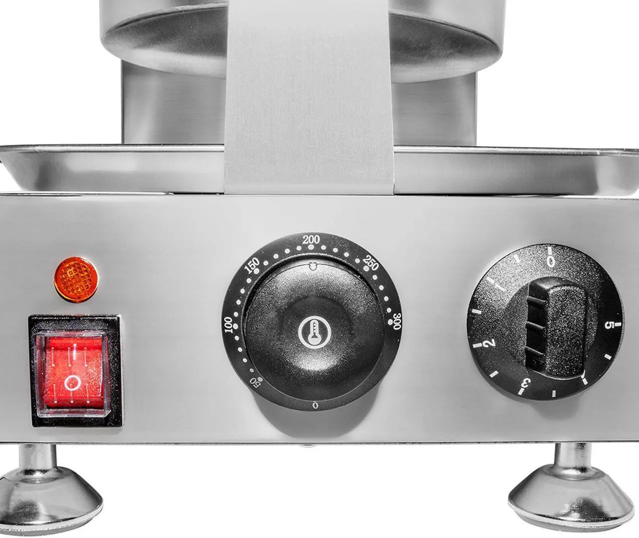 Alt view image 5 of 7 - AP-593 Rotating Waffle Maker | Flower Petals Shape Waffles | Electric Belgian Waffle Iron | Stainless Steel