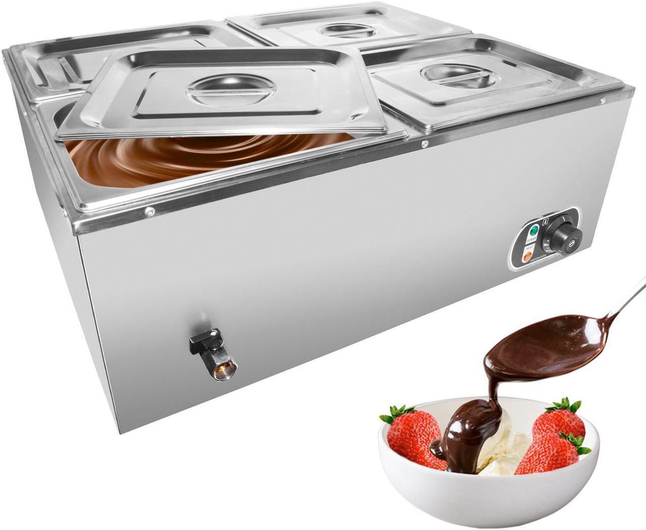 Main image of ALDKitchen Bain Marie Steam Warmer | Electric Buffet Food Warmer | Stainless Steel | 4 Tanks | 110V