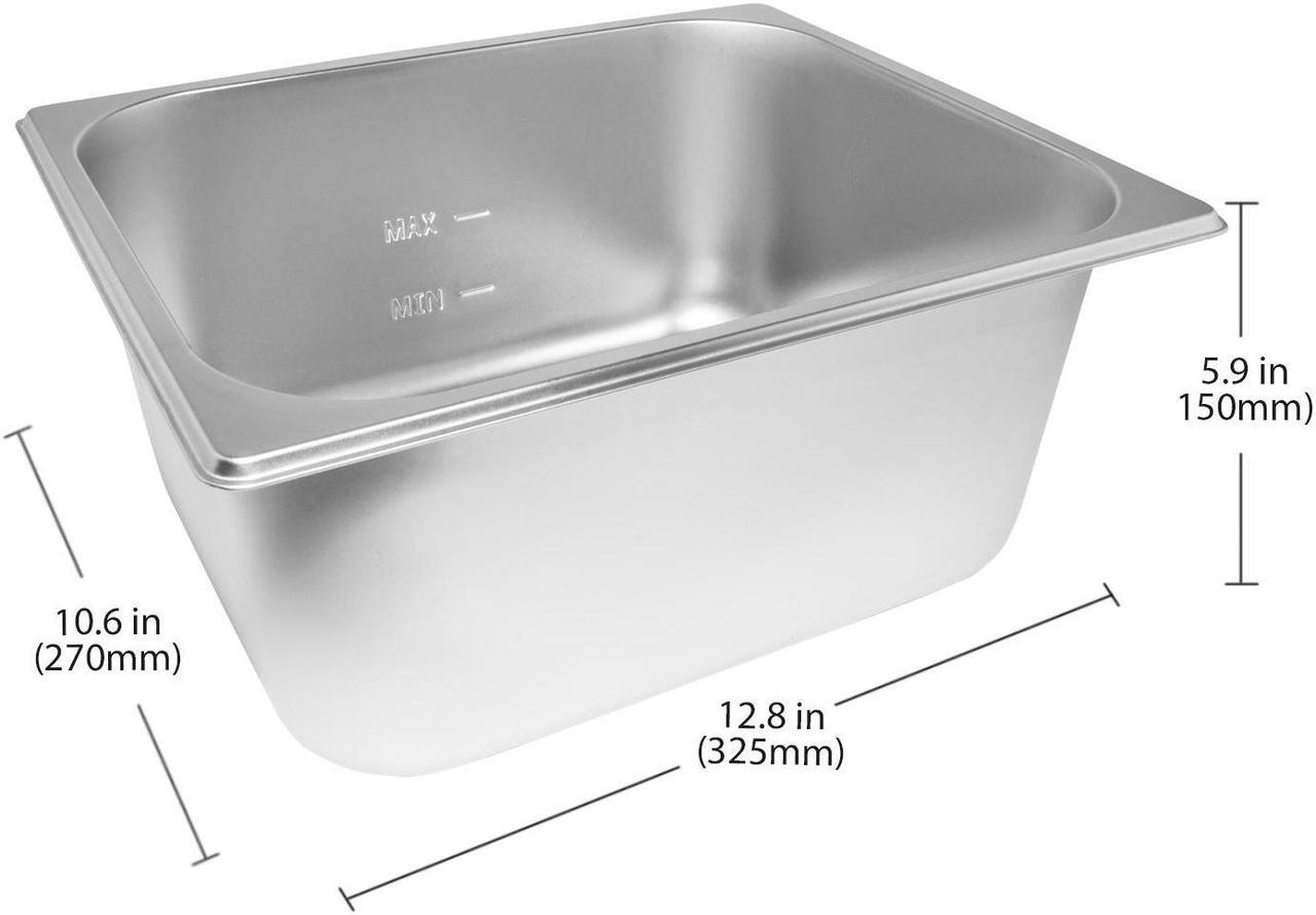 Alt view image 3 of 7 - ALDKitchen Bain Marie Steam Warmer | Electric Buffet Food Warmer | Stainless Steel | 4 Tanks | 110V