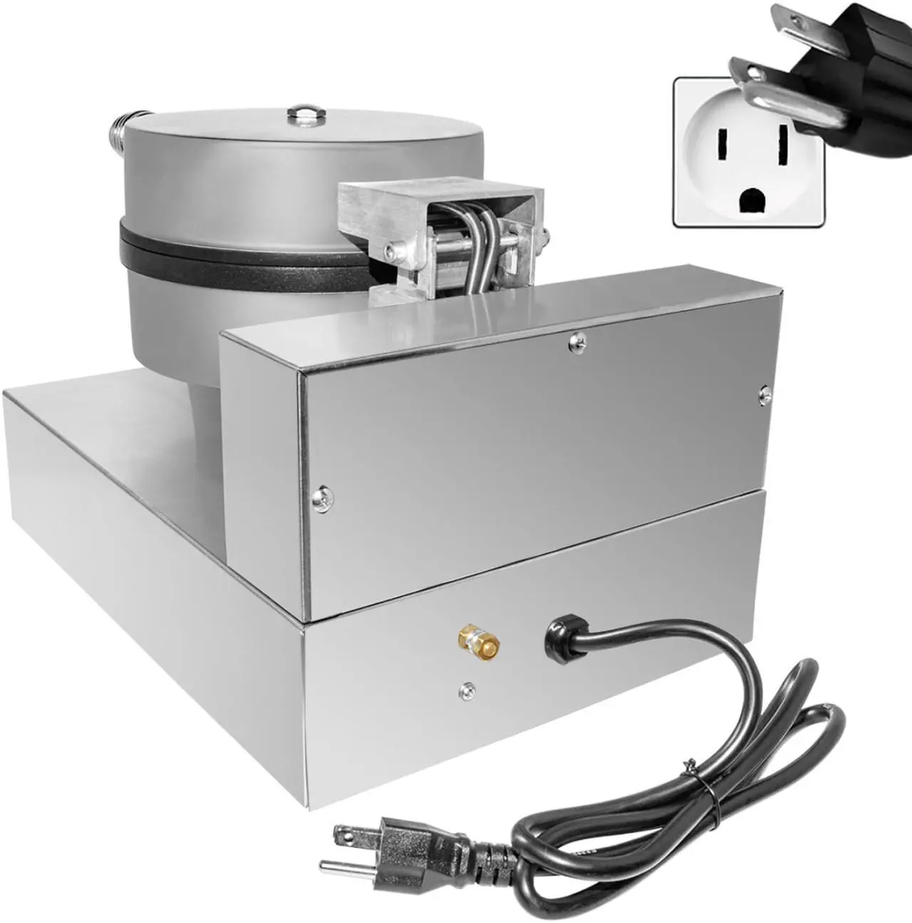 Alt view image 6 of 7 - AR-HWB1 Belgian Waffle Maker | Waffle Iron with Red Panel | Nonstick
