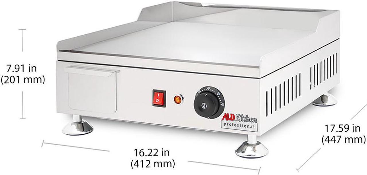 Alt view image 2 of 7 - ALDKitchen Flat Top Griddle | Teppanyaki Grill with Singe, Dual or Triple Thermostat | Manual | Nonstick