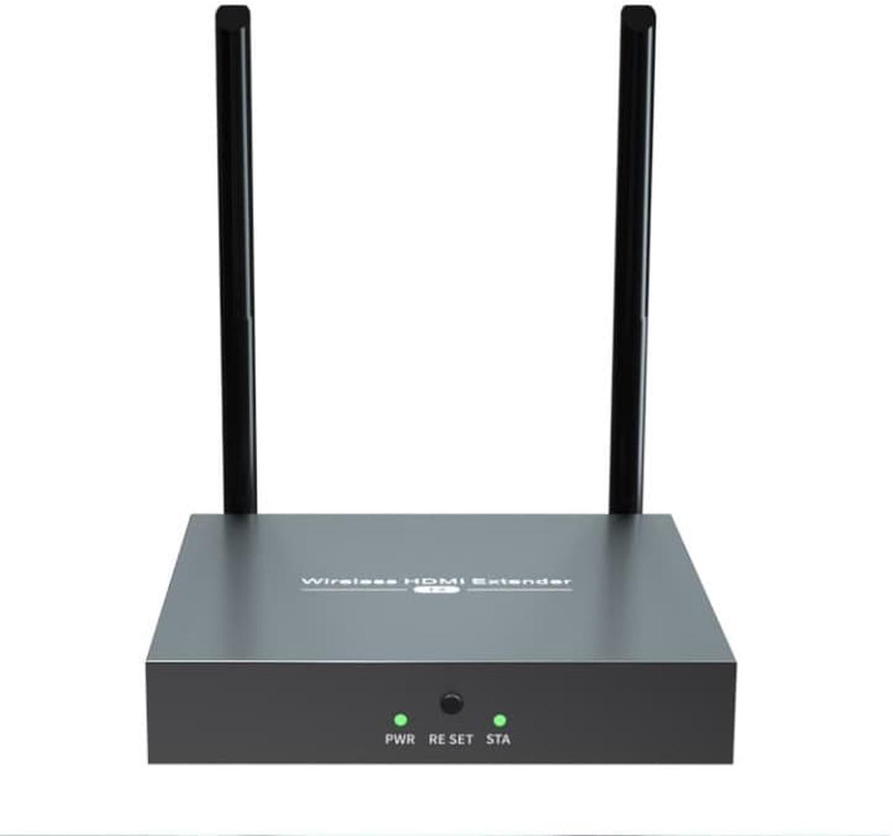 Alt view image 4 of 7 - (1 SENDER and 4 RECEIVERS Kit) Up to 656Ft,H.264 Wireless 1080P@60Hz Video Extender with Local Pass-through HDMI Loop-out Transmitter 4 Receivers Kit 200m with IR remote