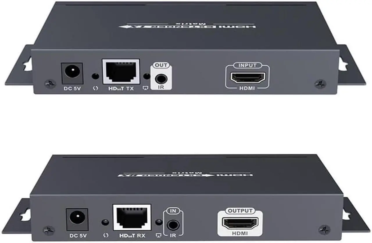 Main image of 1 TX and 1 RX kit,LKV383Matrix-4.0 1080P HDMI Extender with IR 394ft /120M Over Single Cat5 /Cat6 /Cat7 Ethernet Network and LAN Router/Switcher for HD STB,DVD,PS3, etc Supports TCP/IP by Ethernet