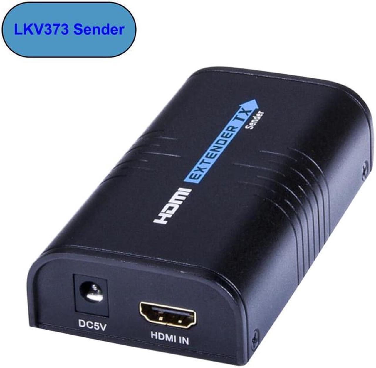 Only 1 Transmitter, For Genuine LKV373 V2.0 1080P HDMI Extender Up to 394ft /120M Over UTP/STP Cat5e / Cat6 Supports one TX to many RXs by LAN Router/Switcher for HDTV STB,DVD,PS3, etc