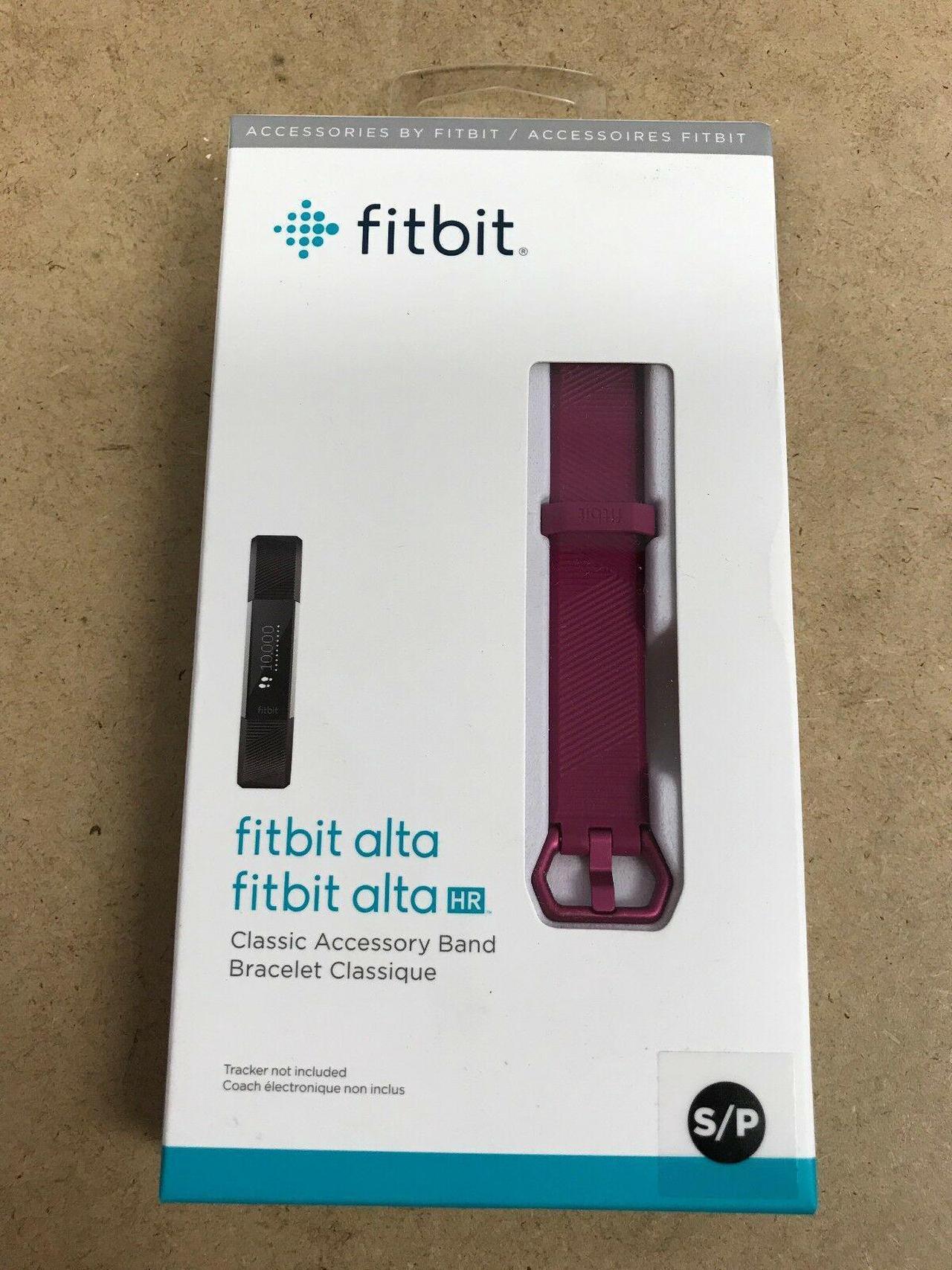 Alt view image 2 of 7 - Classic Wristband for Fitbit Alta / Alta HR Activity Trackers - Small - Fuchsia