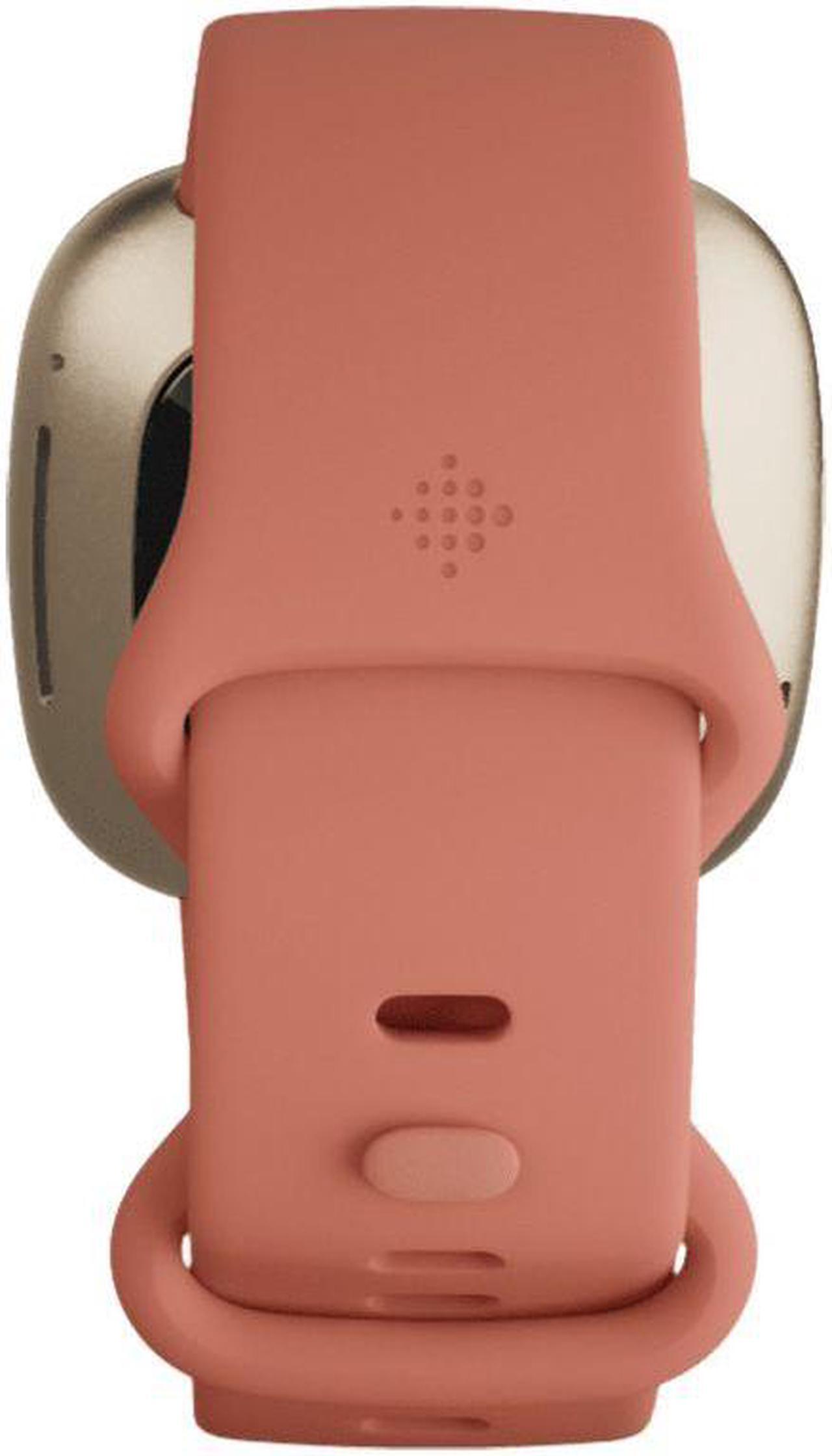 Alt view image 5 of 7 - Fitbit Versa 3 Wifi + Bluetooth Smartwatch - Pink Clay / Soft Gold Aluminium